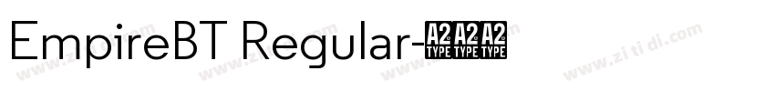 EmpireBT Regular字体转换